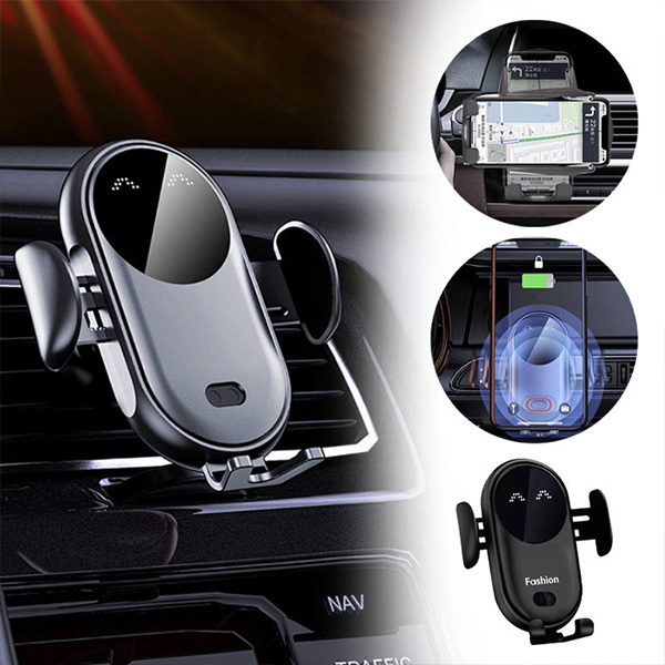 Wireless Charger - Mobile Phone Holder - Automatic Sensor Car Holder - skycover